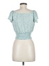 Monteau Teal Short Sleeve Top Size M - photo 2