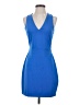 Express Solid Blue Cocktail Dress Size S - photo 1