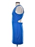 Express Solid Blue Cocktail Dress Size S - photo 5