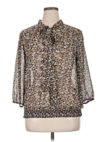 7th Avenue Design Studio New York & Company 3/4 Sleeve Blouse (view 1)