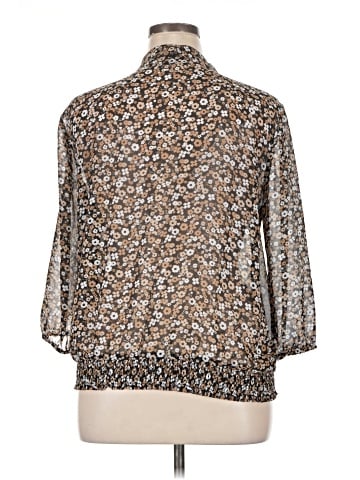 7th Avenue Design Studio New York & Company 3/4 Sleeve Blouse (view 2)
