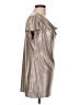 Annalee + Hope Metallic Silver Short Sleeve Turtleneck Size L - photo 4