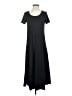 Cuddl Duds Solid Black Casual Dress Size S (petite) - photo 1