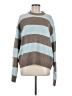 Faded Rose Stripes Brown Pullover Sweater Size M - photo 1