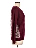 Skies Are Blue 100% Rayon Burgundy Pullover Sweater Size L - photo 4