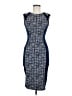En Focus Studio Graphic Blue Cocktail Dress Size 8 - photo 1