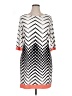 Studio One Chevron-herringbone White Casual Dress Size XL - photo 1