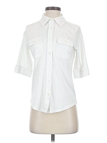 FRAME 3/4 Sleeve Button-Down Shirt (view 1)