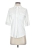 FRAME 100% Pima Cotton Ivory 3/4 Sleeve Button-Down Shirt Size S - photo 1