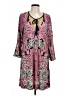 ECI Paisley Purple Casual Dress Size L - photo 1