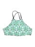 Helen Jon Print Green Swimsuit Top Size XS - photo 1