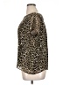 Rafaella 100% Polyester Animal Print Brown Short Sleeve Blouse Size XL - photo 5