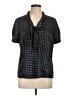 Pendleton Polka Dots Black Short Sleeve Blouse Size 12 - photo 1