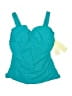 Gottex Solid Teal Swimsuit Top Size 38E - photo 1