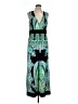Elementz Paisley Green Cocktail Dress Size L - photo 1