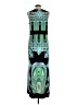 Elementz Paisley Green Cocktail Dress Size L - photo 2