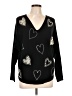 Milano Hearts Black Pullover Sweater Size XL - photo 1