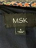 MSK 100% Polyester Paisley Black Casual Dress Size 4 - photo 7