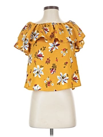 H.I.P. Happening in the Present Short Sleeve Blouse (view 1)
