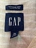 Gap 100% Linen Stripes Ivory Long Sleeve Button-Down Shirt Size XL (tall) - photo 7