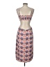 Just Fab 100% Polyester Print Orange Casual Dress Size L - photo 2