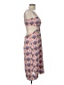 Just Fab 100% Polyester Print Orange Casual Dress Size L - photo 4