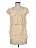 CAbi Ivory Short Sleeve Blouse Size M - photo 2