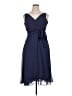 Evan Picone 100% Polyester Solid Blue Cocktail Dress Size 14 - photo 1