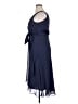 Evan Picone 100% Polyester Solid Blue Cocktail Dress Size 14 - photo 5
