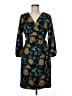 J.Crew 100% Polyester Print Teal Casual Dress Size 6 - photo 1