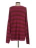 FP BEACH Stripes Burgundy Pullover Sweater Size S - photo 2