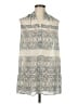 CAbi Gray Sleeveless Button-Down Shirt Size M - photo 1