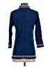 Escapada 100% Rayon Blue 3/4 Sleeve Blouse Size XS - photo 2