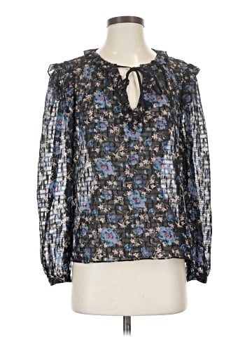 Rebecca Taylor Long Sleeve Silk Top (view 1)