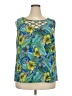 Roz & Ali Teal Sleeveless Blouse Size 2X - photo 1