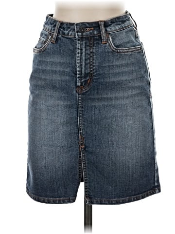 Bebe Denim Skirt (view 1)