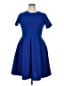 Unbranded Solid Blue Cocktail Dress Size XL - photo 1