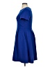 Unbranded Solid Blue Cocktail Dress Size XL - photo 5