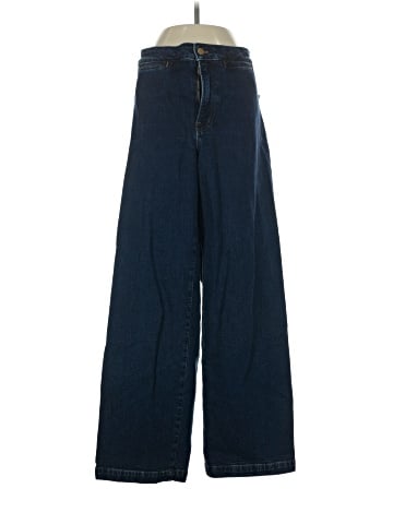 Madewell The Curvy Emmett Wide-Leg Jean in Leffers Wash: Welt Pocket Edition (view 1)