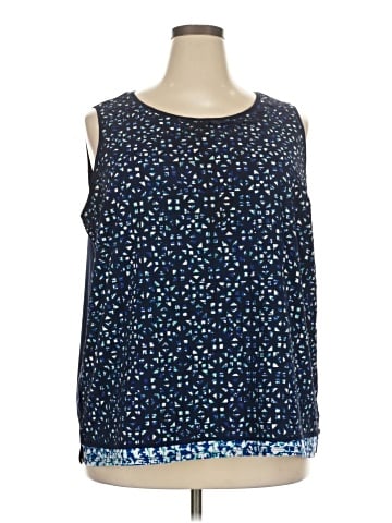 Roz & Ali Sleeveless Blouse (view 1)