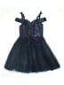 Unbranded 100% Polyester Stars Blue Cocktail Dress Size 0 - photo 2