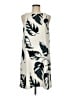Ann Taylor 100% Polyester Tropical Ivory Casual Dress Size 8 - photo 1