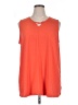 Catherines Orange Sleeveless T-Shirt Size 1X - photo 1