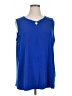 Catherines Blue Sleeveless T-Shirt Size 1X - photo 1