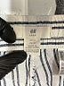 H&M L.O.G.G. 100% Linen Stripes Silver Linen Pants Size 12 - photo 7