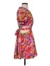 AMUR 100% Polyester Floral Pink Cocktail Dress Size 4 - photo 4