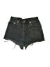 Levi's 100% Cotton Hearts Black Denim Shorts Size 9 - photo 1