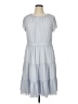 Ann Taylor 100% Polyester Solid Gray Casual Dress Size 14 - photo 1