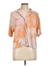 BP. Tie-dye Orange Short Sleeve Blouse Size L - photo 1