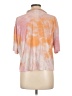 BP. Tie-dye Orange Short Sleeve Blouse Size L - photo 2